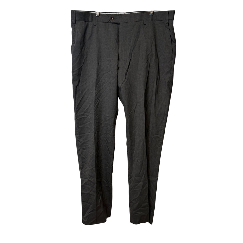 6 East Fratelli Tallia di Delfino Dress Pants Mens 38 Gray Wool Blend Trousers